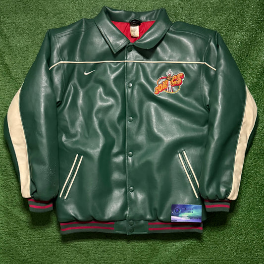 Vintage Youth Nike Seattle SuperSonics Leather Jacket