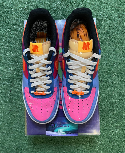 Nike X undefeated Air Force 1 low total orange size 8.5men/10women