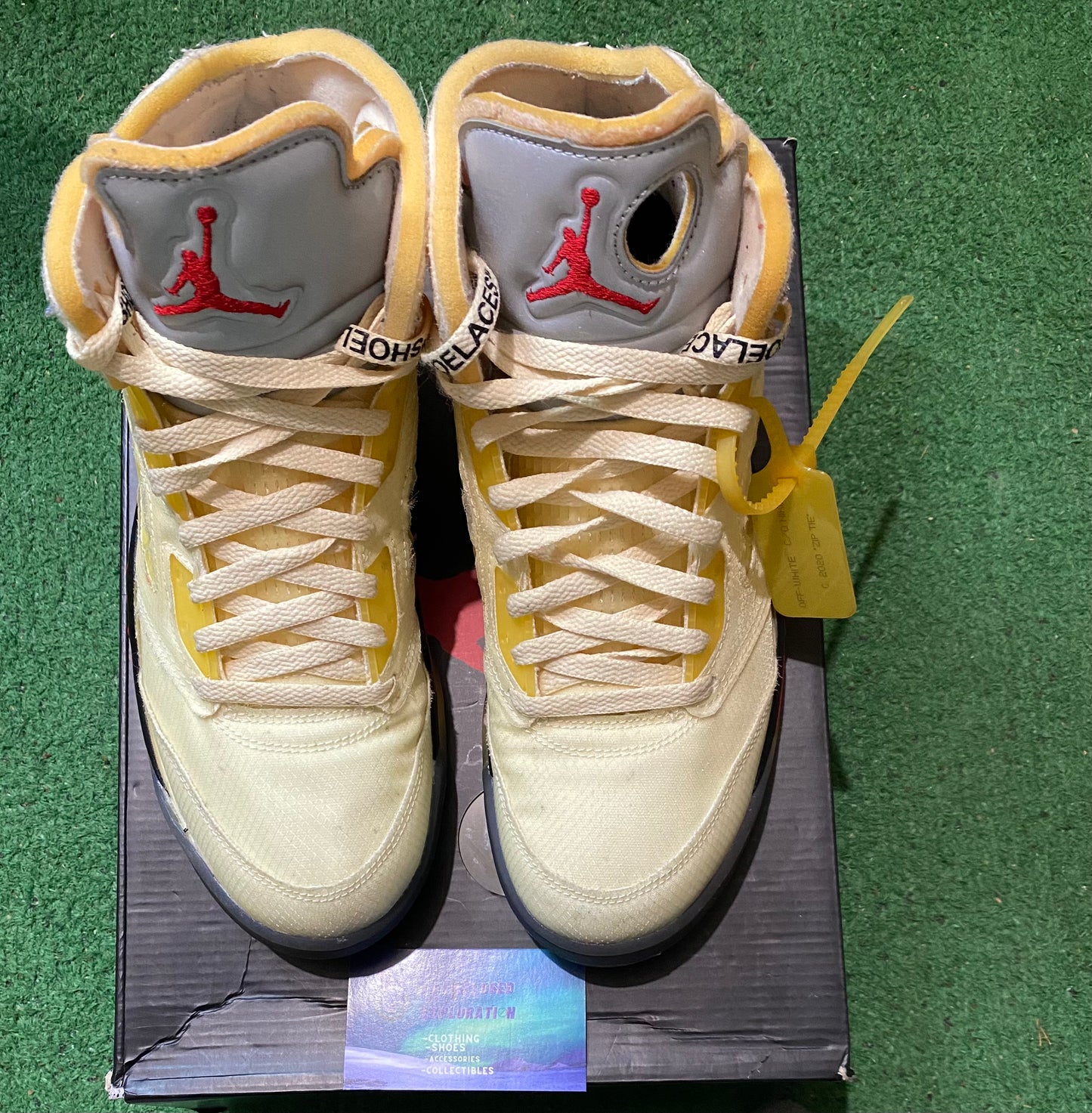 Off white Jordan 5 sail size 10.5