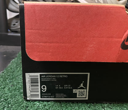 Air Jordan 12 flu game 2025 size 9men/10.5women