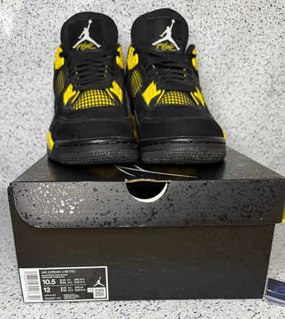 Jordan 4 Thunder 10.5 Men/12 Women “Preowned”