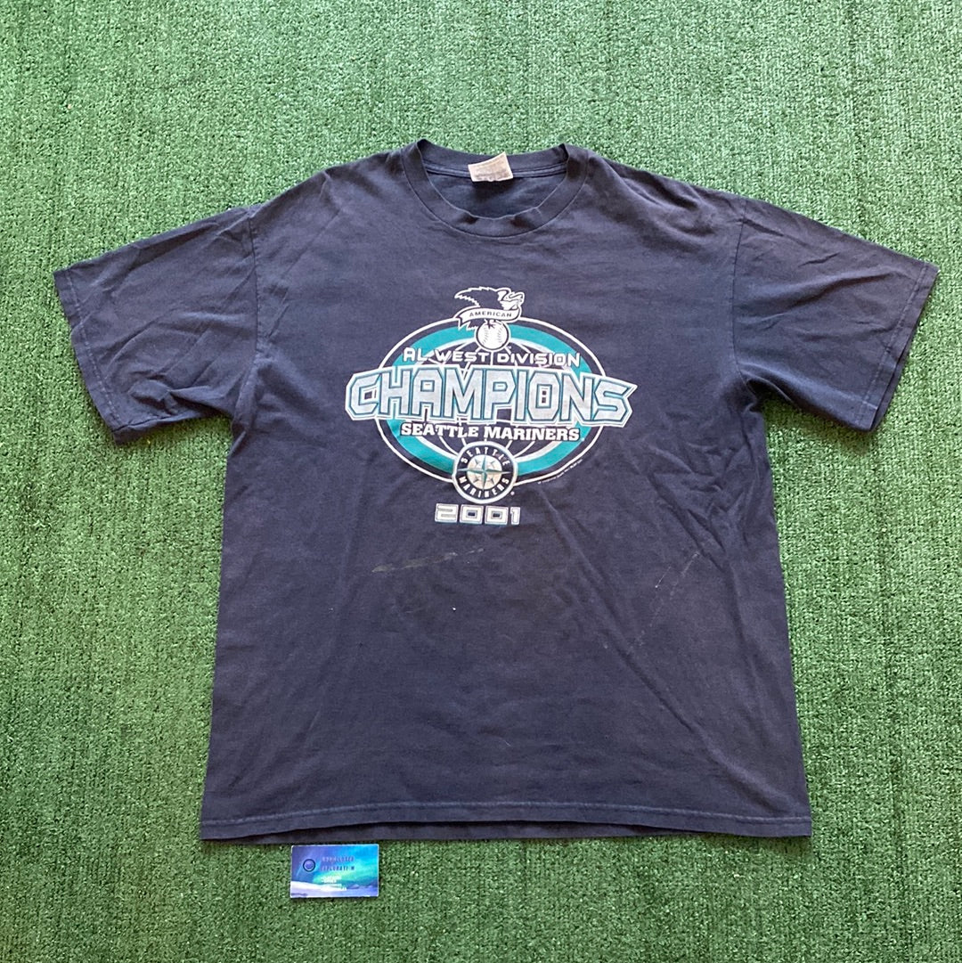 Vintage Seattle Mariners 2001 division champion T-shirt