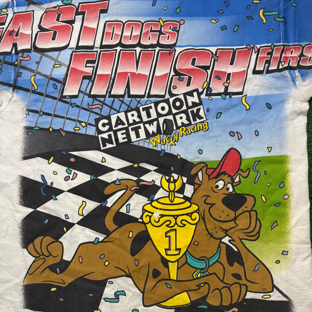 Vintage Scooby Doo Cartoon Network NASCAR Shirt