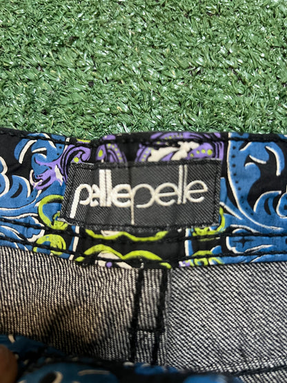 Vintage Pelle Pelle embroidered spiral jeans
