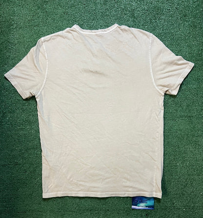 Lucky brand beige short sleeve Henley shirt