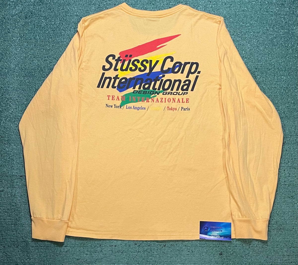 Stussy Corp international yellow longsleeve