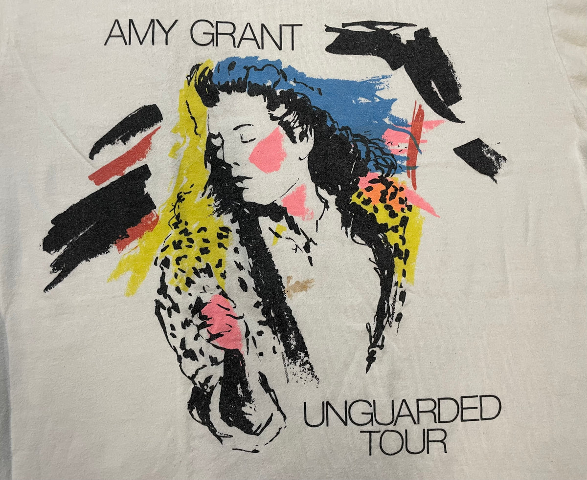 Vintage 1980s Amy Grant Unguarded tour tee