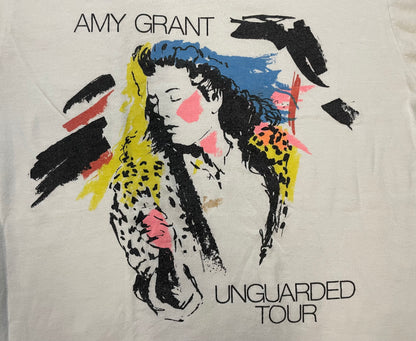 Vintage 1980s Amy Grant Unguarded tour tee