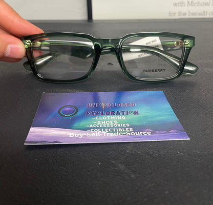 Burberry green and silver BE2428U glasses