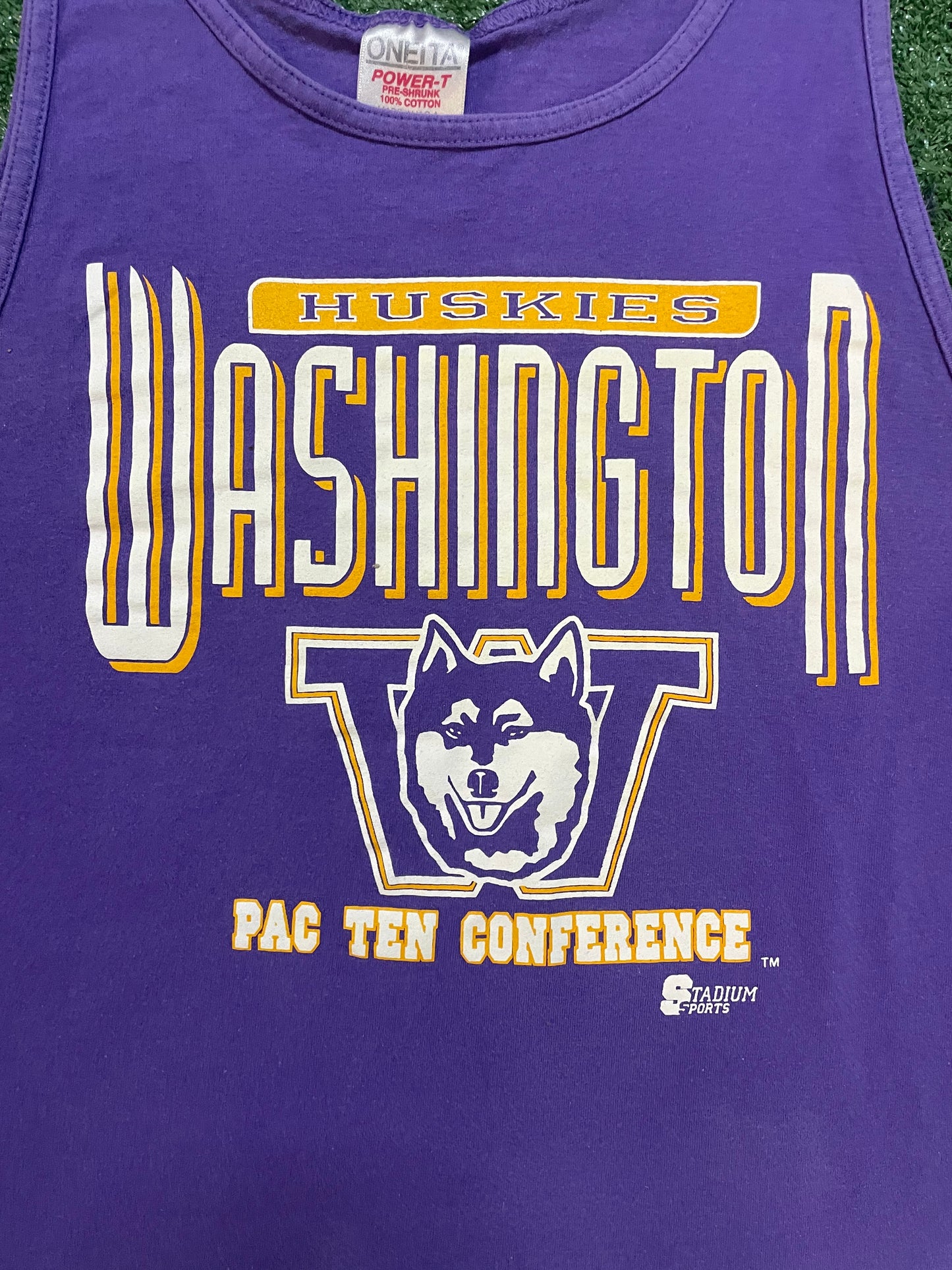 Vintage 1990s University of Washington Uw huskies pac ten Conference tank top