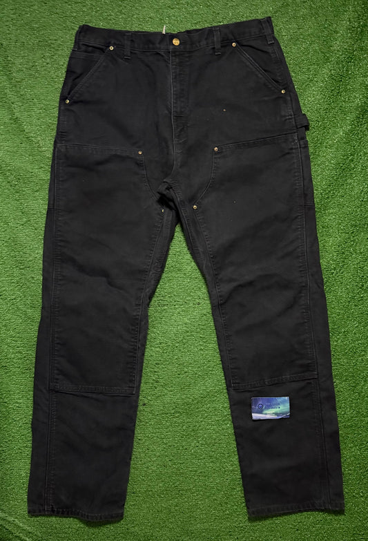 Carhartt Double Knee Black Lined Jeans