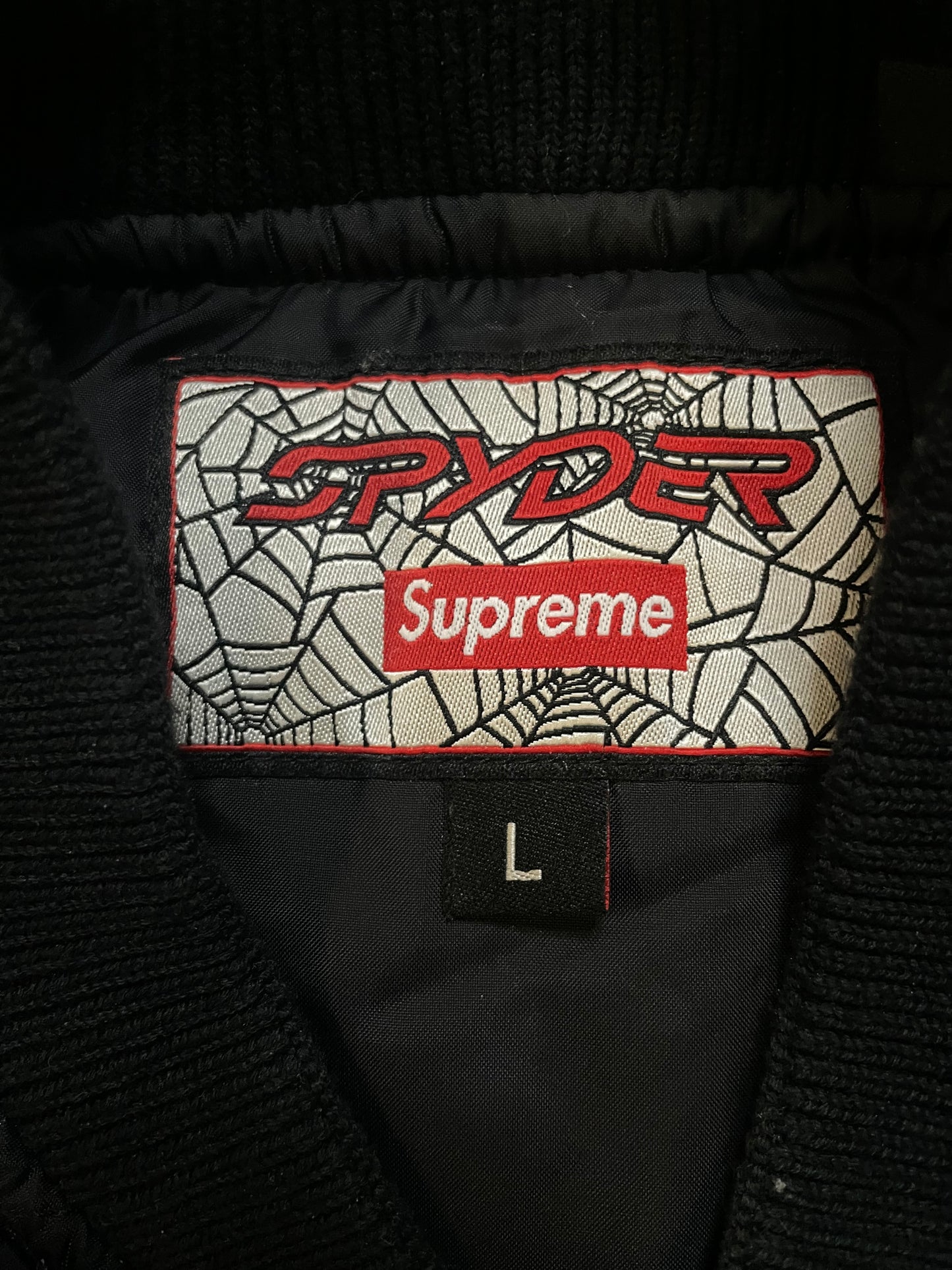 Supreme X Spyder black jacket