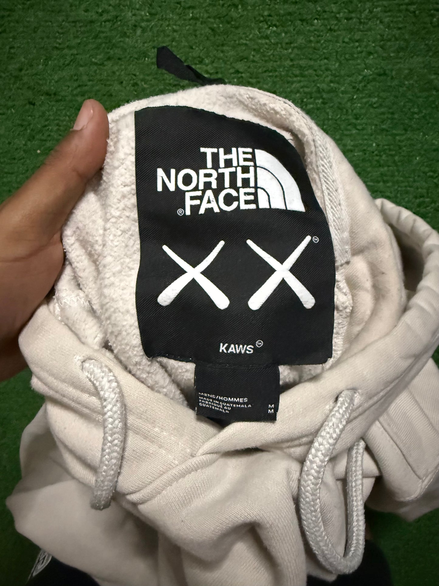 North Face Kaws Hoodie Ivory