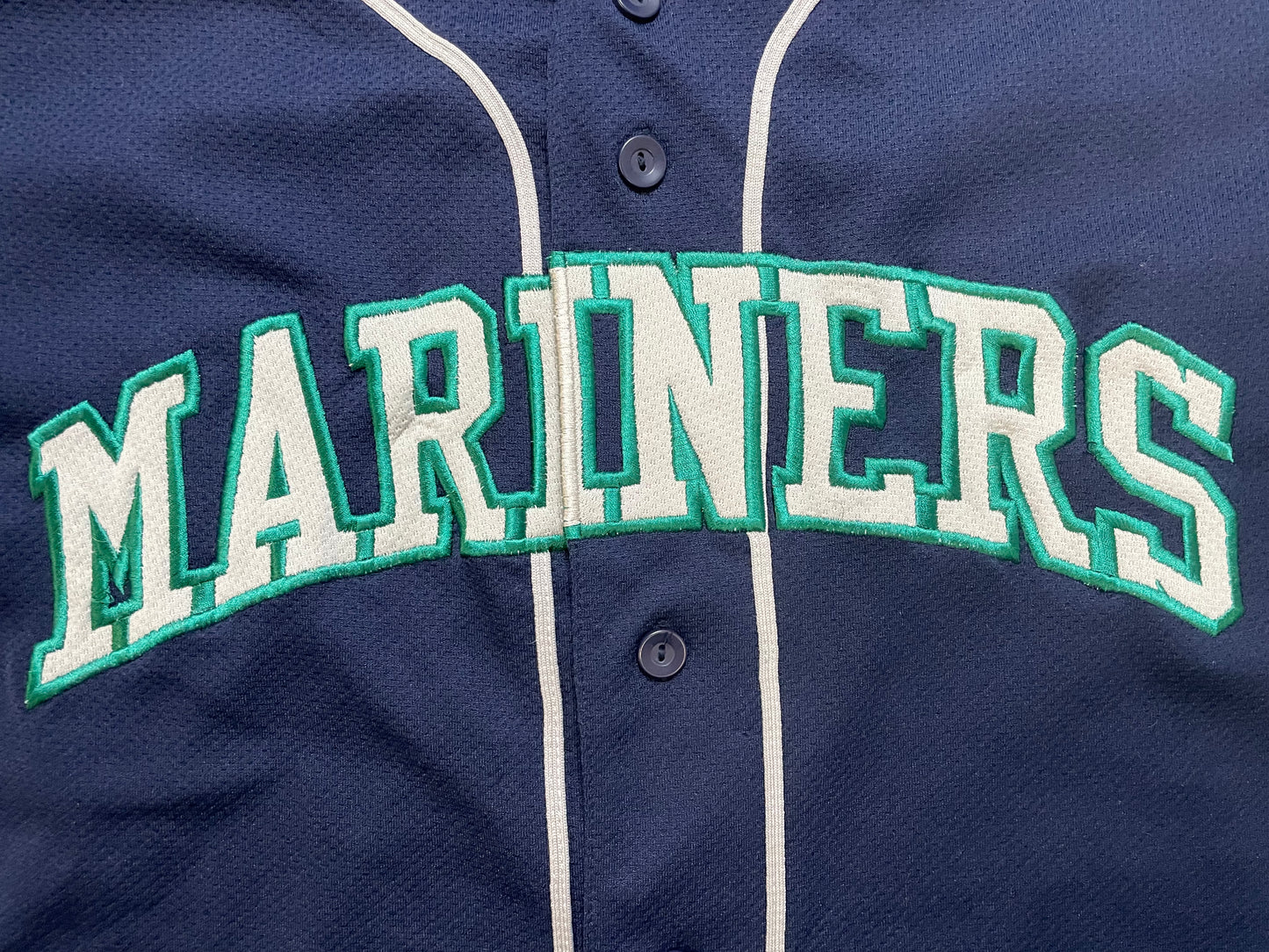 Vintage 1990s Seattle Mariners navy and blue jersey
