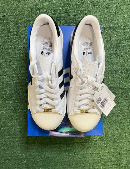 Adidas Superstar vintage white black X Bape