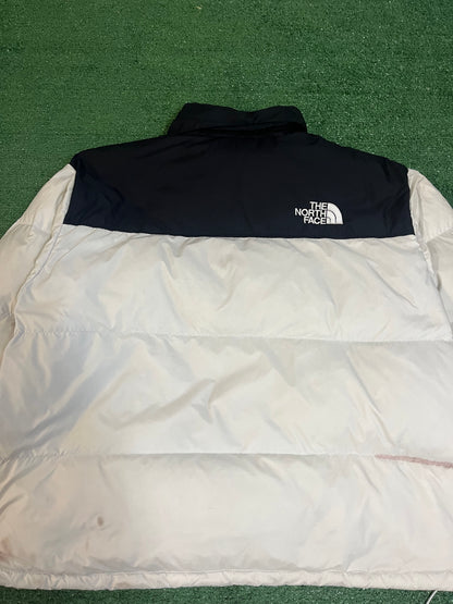 North face white Nuptse 700 jacket