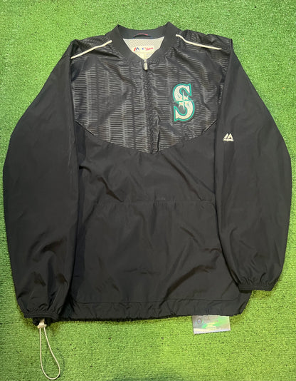 Vintage 2000s Seattle mariners windbreaker pullover quarter zip