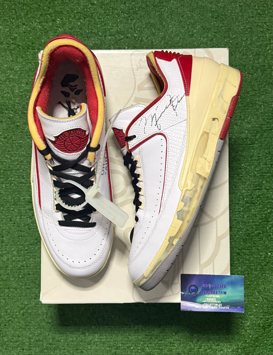 Jordan 2 Off White Chicago Varsity Red 11.5 Men/13 Women “Preowned”