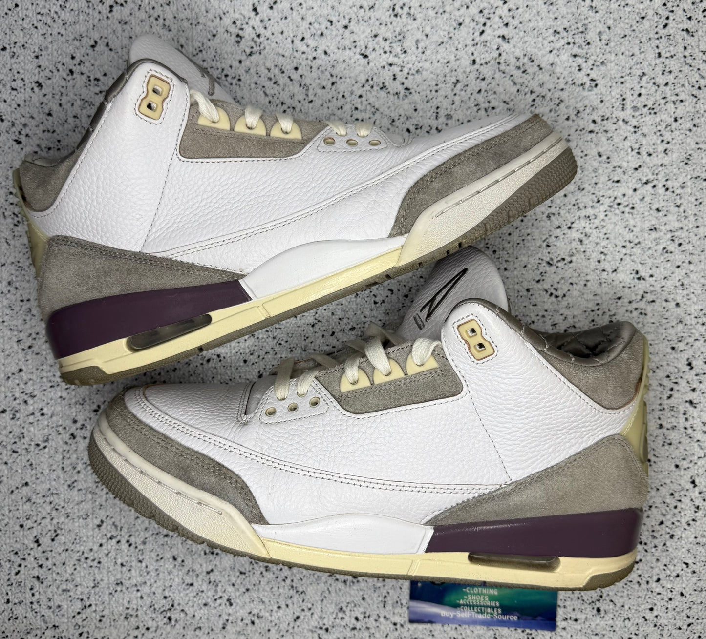 Jordan 3 A Ma Maniere 10 Men/11.5 Women “Preowned”