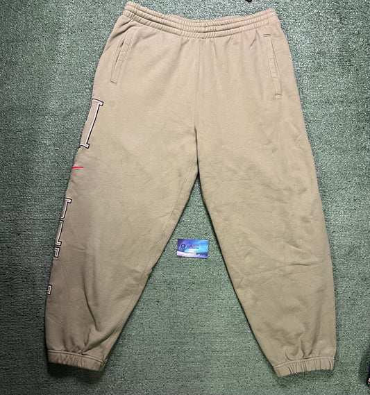 Supreme X Nike olive green sweatpants