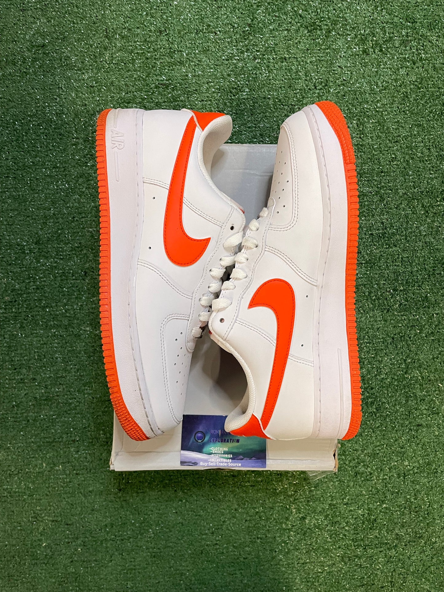 Nike Air Force 1 low safety orange size 11men/12.5women