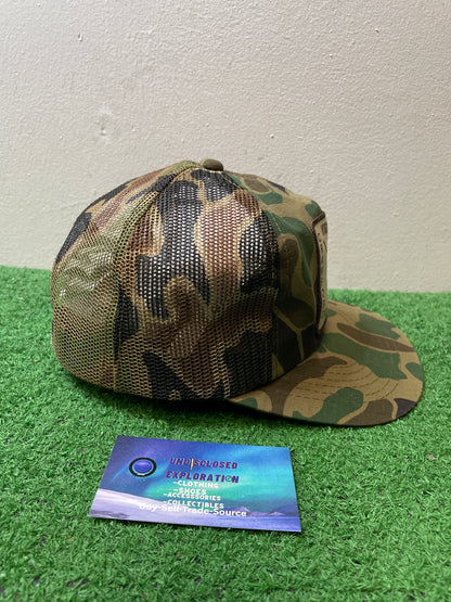Vintage 1980s camo white wing assault camo patch hat
