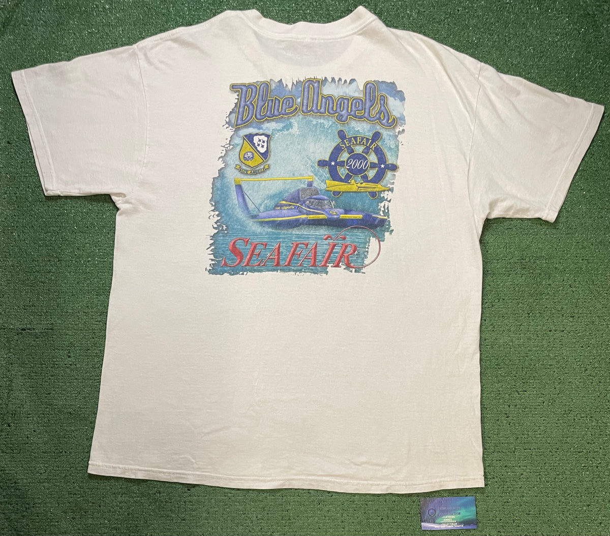 Vintage 2000s Seafair blue angel tee