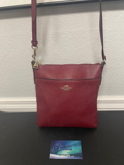 Coach Kitt crossbody messenger red bag