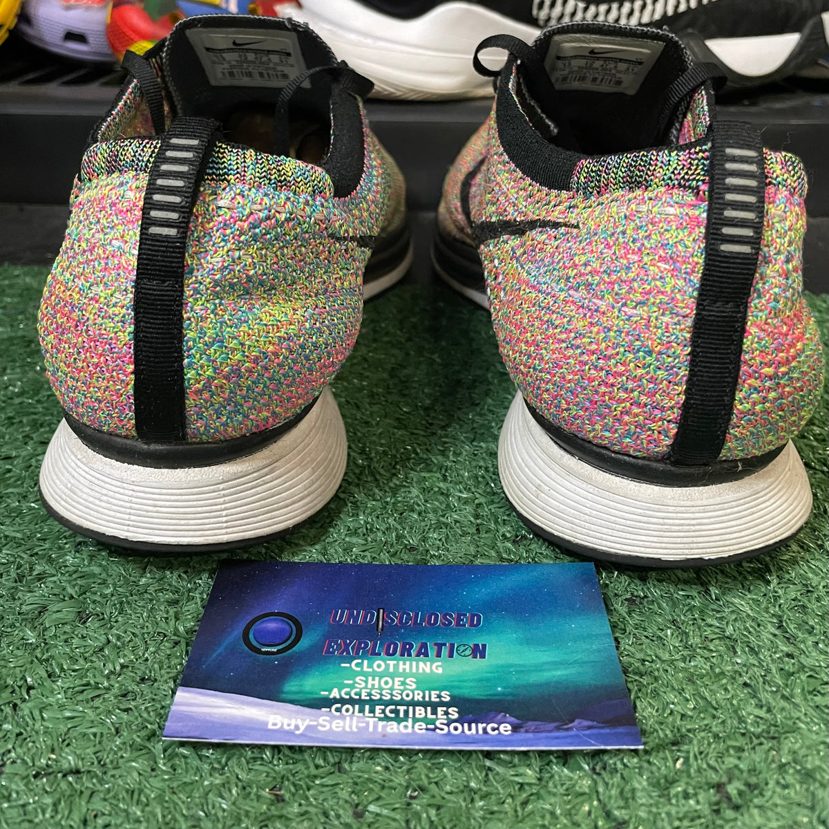 Nike Flyknit Racer multicolor size 13men/14.5women