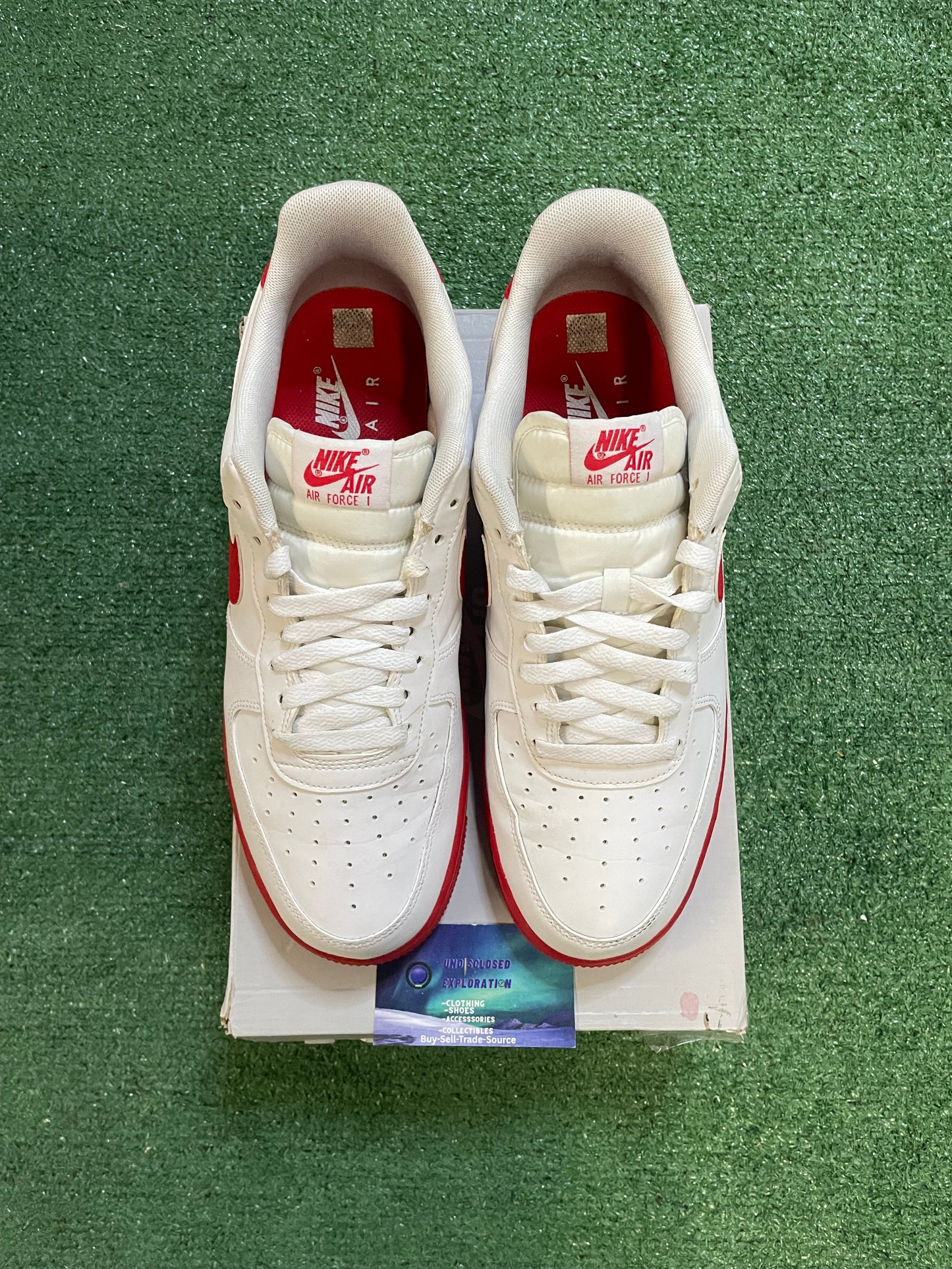 Nike Air Force 1 low white red midsole size 11men/12.5women
