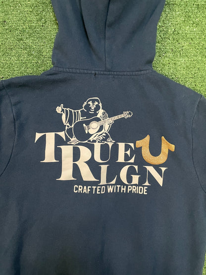 True Religion navy blue crafted with pride hoodie