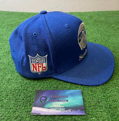 Seattle Seahawks embroidered helmet Mitchell and ness hat
