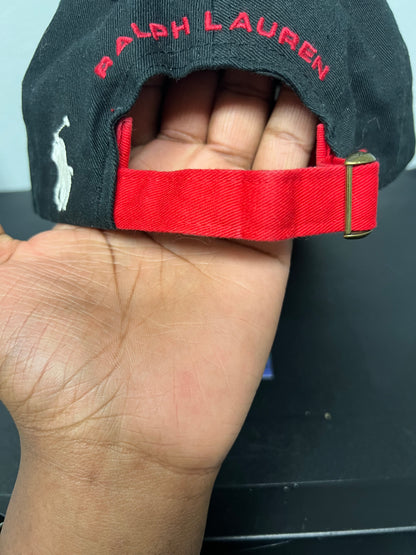 Vintage polo sport Ralph Lauren black and red hat