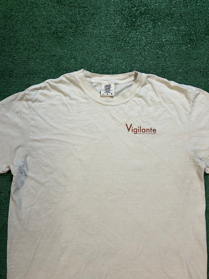 Vigilante coffee cream tee
