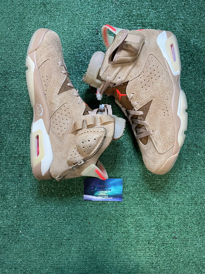 Jordan 6 Travis Scott British khaki size 11men/12.5women