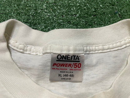 Vintage 1990s WSU Crew white & red tee