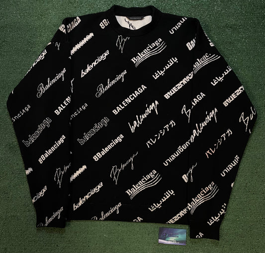 Balenciaga logomania crewneck