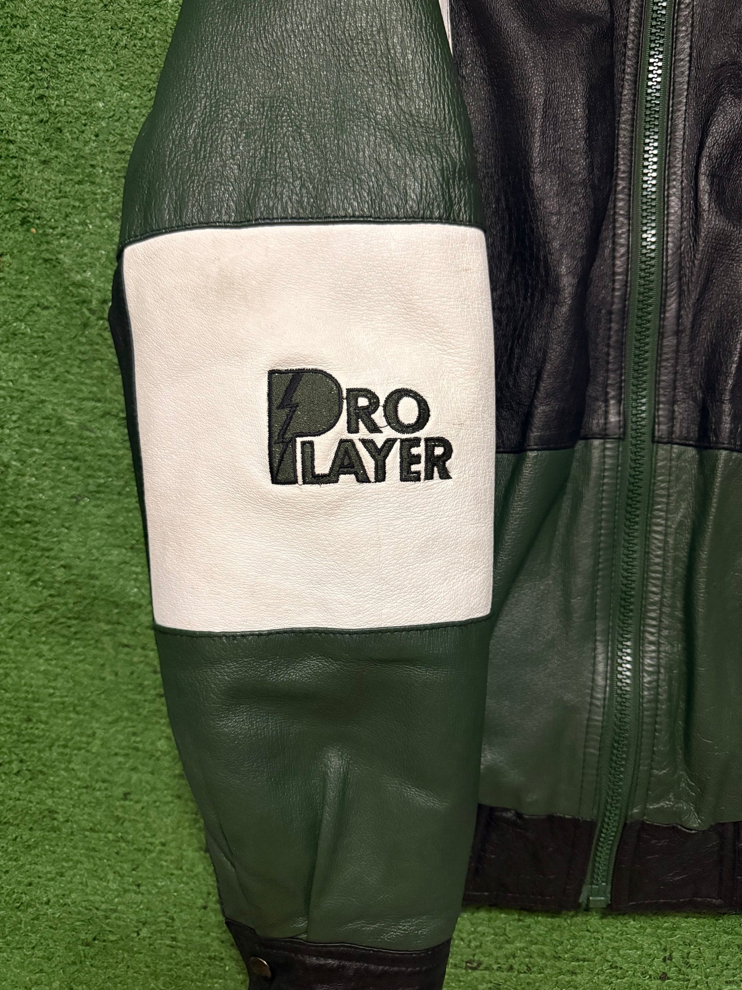 Vintage Seattle SuperSonics Leather Jacket Pro Player