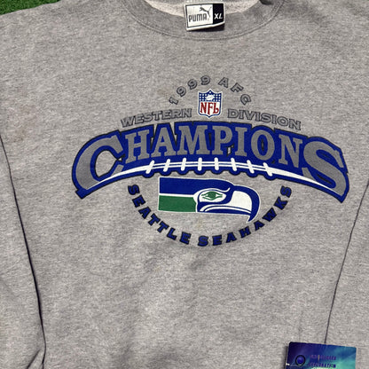 Vintage Seattle Seahawks 1999 Western Division Champs