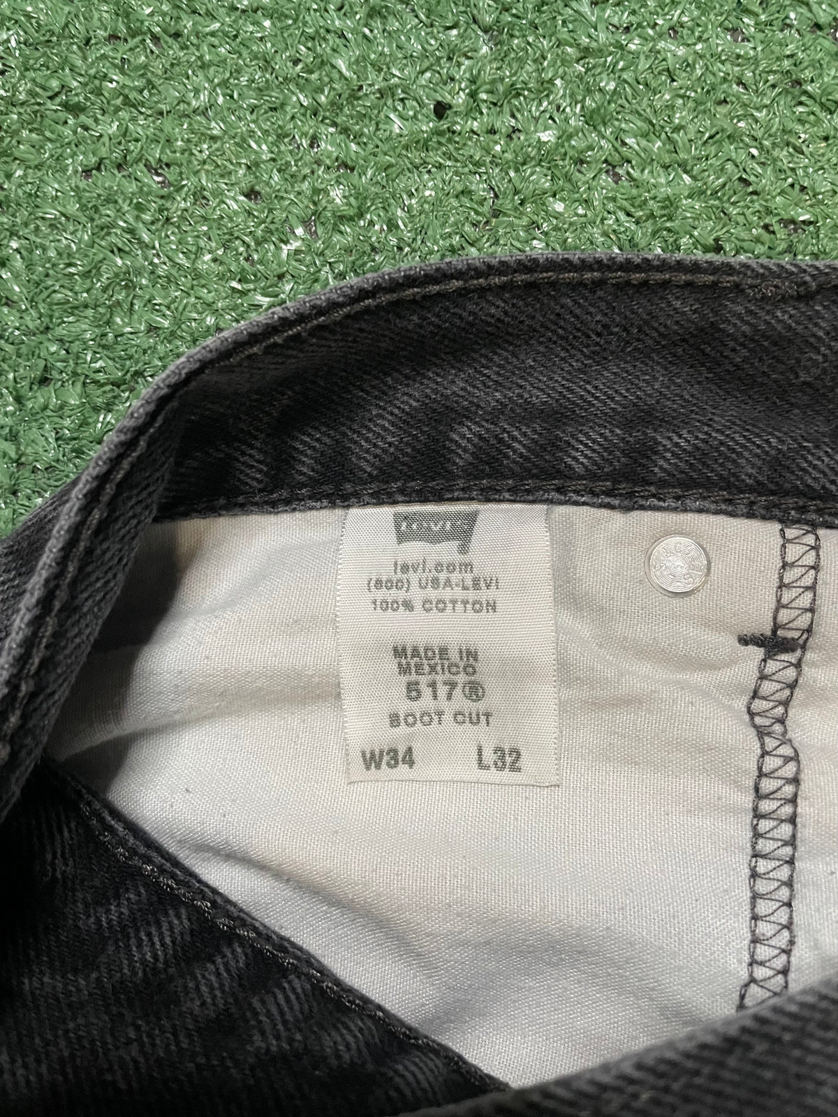 Levi 517 bootcut black jeans