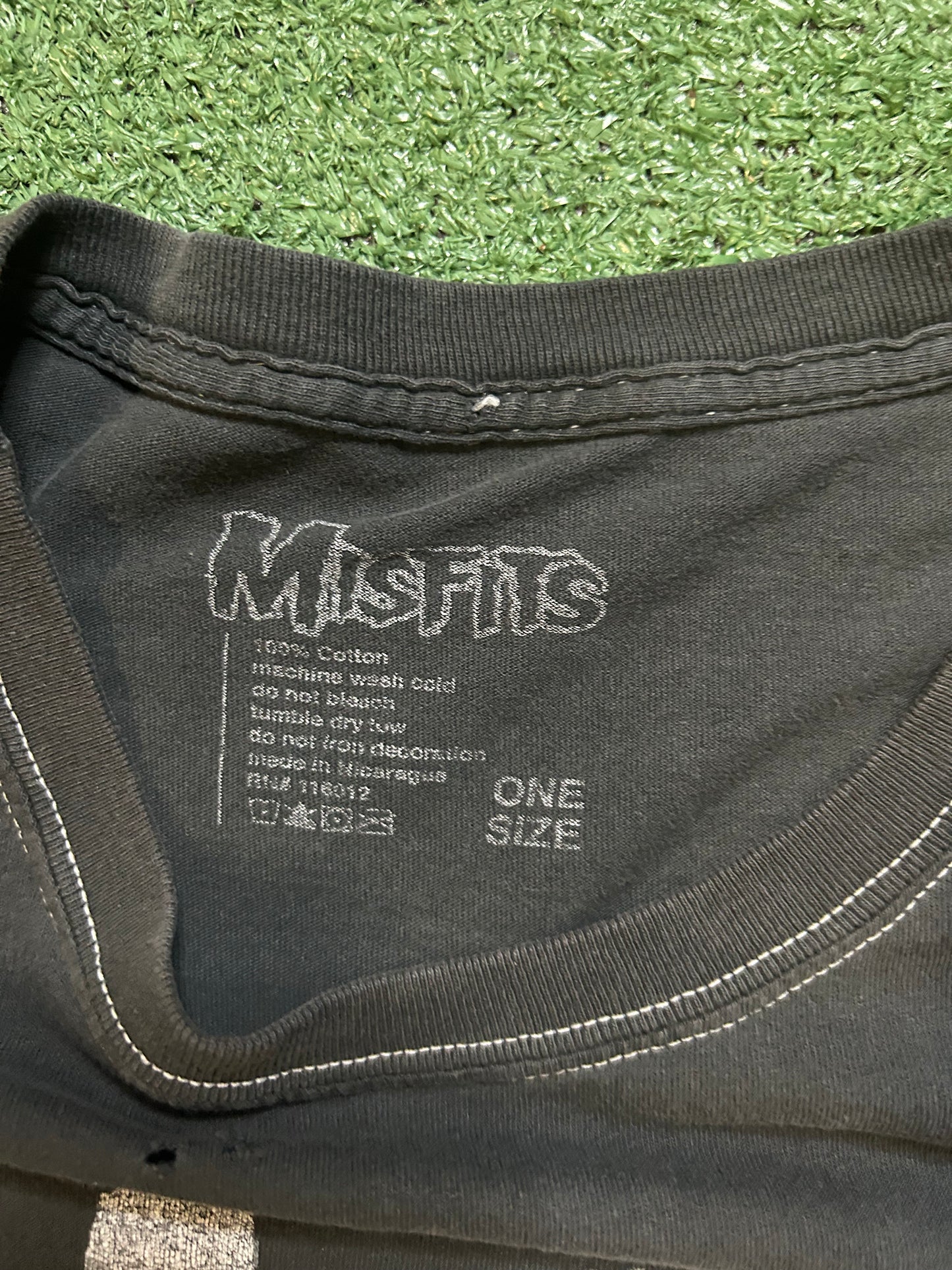 Misfits black distressed tee