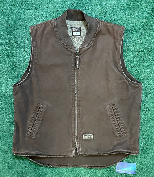 Vintage Schmidt workwear brown vest