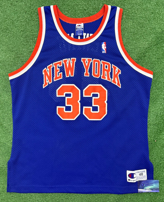 Vintage Patrick Ewing Knicks Sewn Champion Jersey