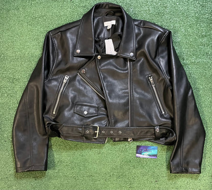 Topshop biker leather jacket