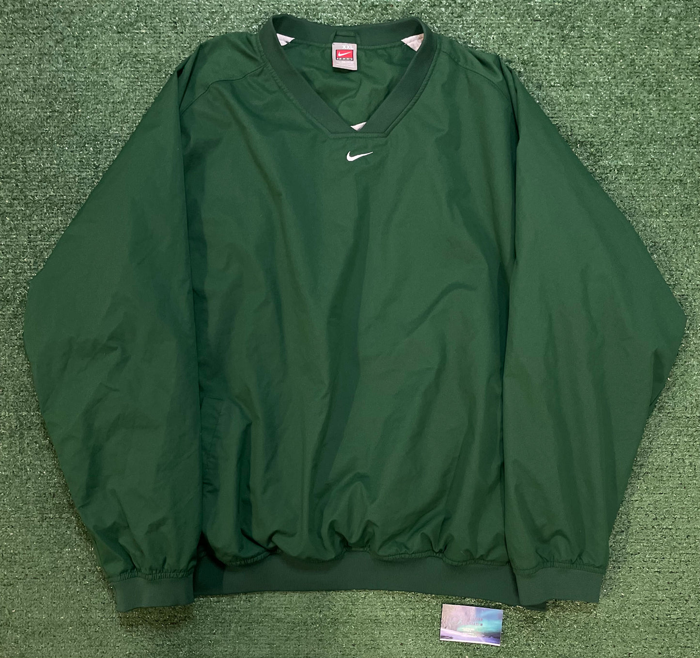 Vintage 1990s Nike center swoosh forest green pullover crewneck