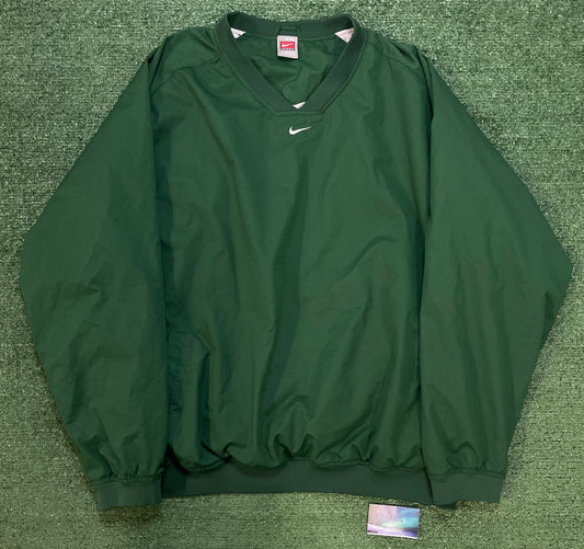 Vintage 1990s Nike center swoosh forest green pullover crewneck