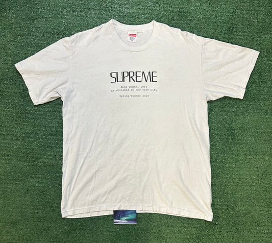 Supreme Anno Domini white tee