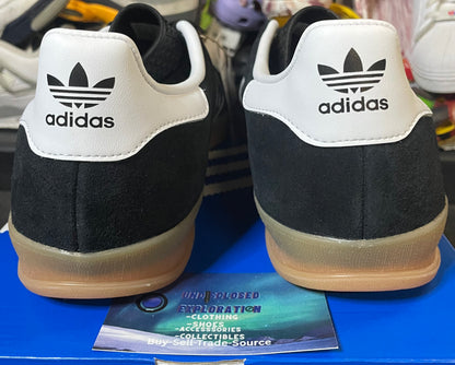 Adidas Gazelle black white gum