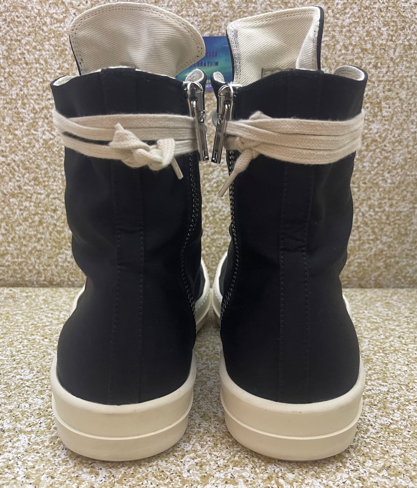 Rick Owens DrkShdw Ramones Vegan  “Preowned” Size 42 EU/9 Men