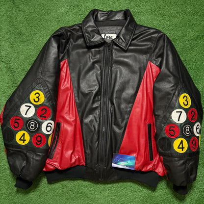 Vintage Custom 8 Ball Pool Leather Jacket